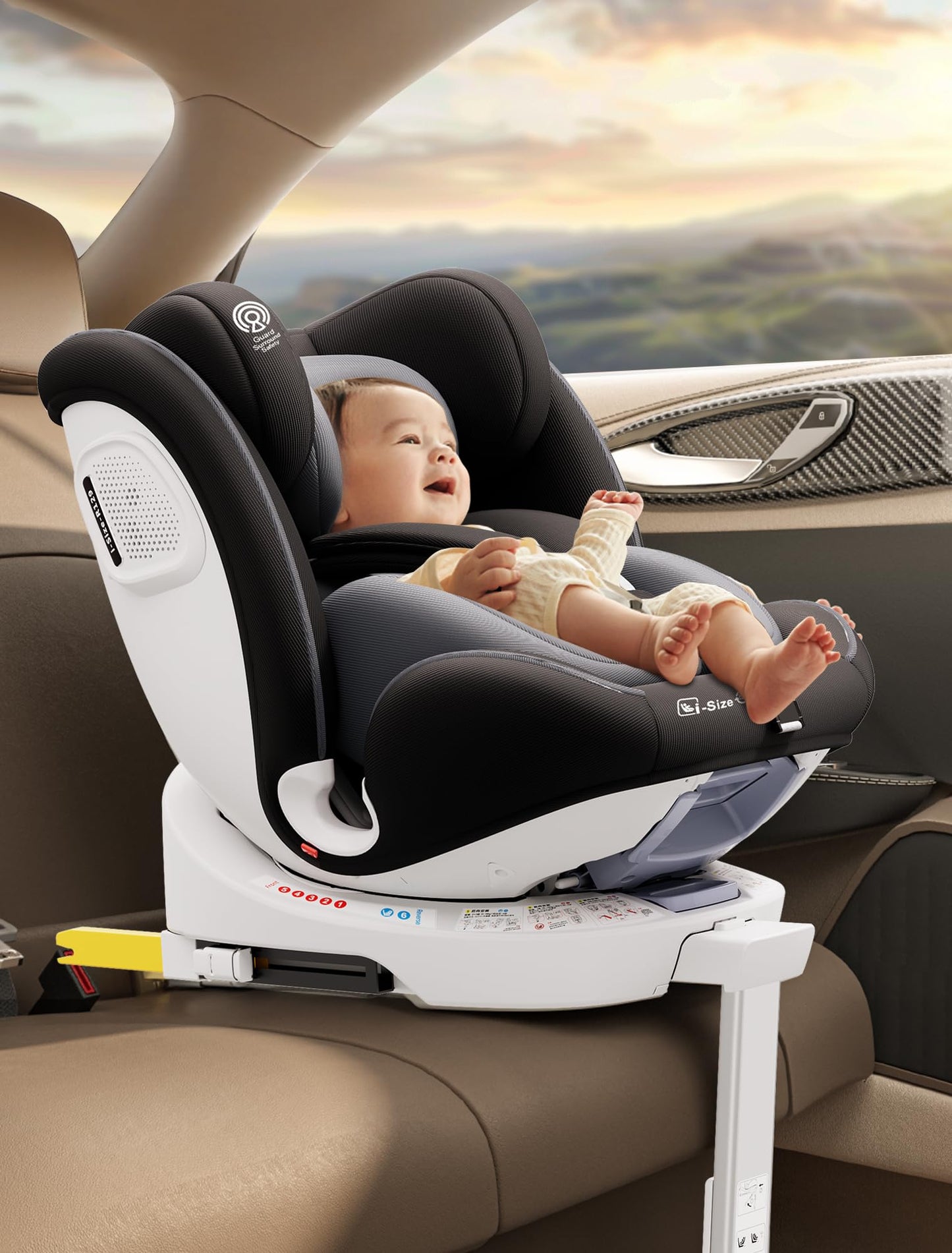 Fourward Baby Autositz Kindersitz 360°drehbar