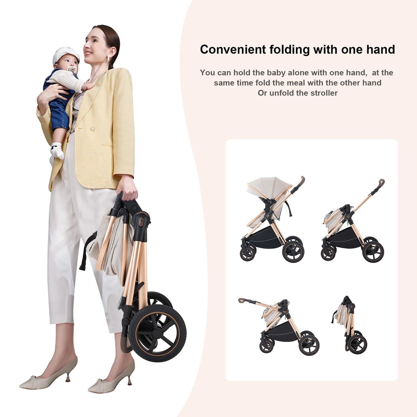 BEBBY 3-in-1 Kinderwagen KombiKinderwagen-Set