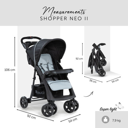 hauck Shopper Neo II, Schwarz Grau
