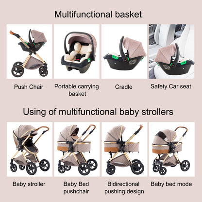 BEBBY 3-in-1 Kinderwagen KombiKinderwagen-Set