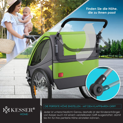KESSER® Kinderanhänger Fahrradanhänger