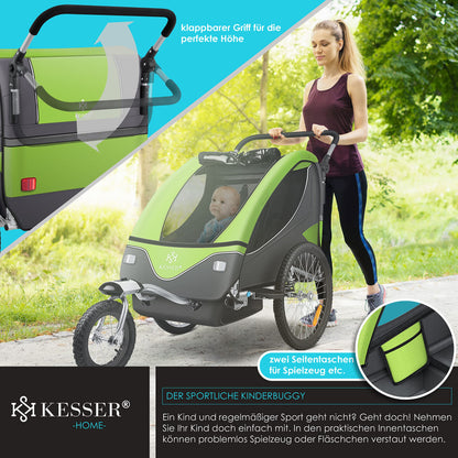KESSER® Kinderanhänger Fahrradanhänger